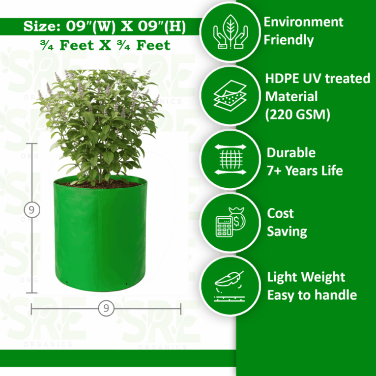 Best 9x9 inch grow bag for terrace gardening