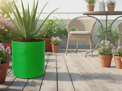 HDPE Round | Circular Grow Bag 09x09 Inch | 220GSM