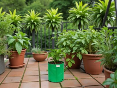 HDPE Round | Circular Grow Bag 06x06 Inch | 340GSM