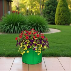 HDPE Round | Circular Grow Bag 08x08 Inch | 340GSM