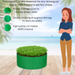 HDPE grow bag 340 GSM