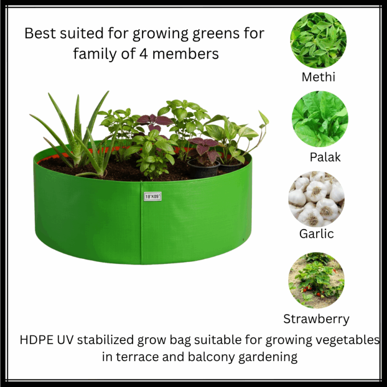 • UV stabilized grow bag