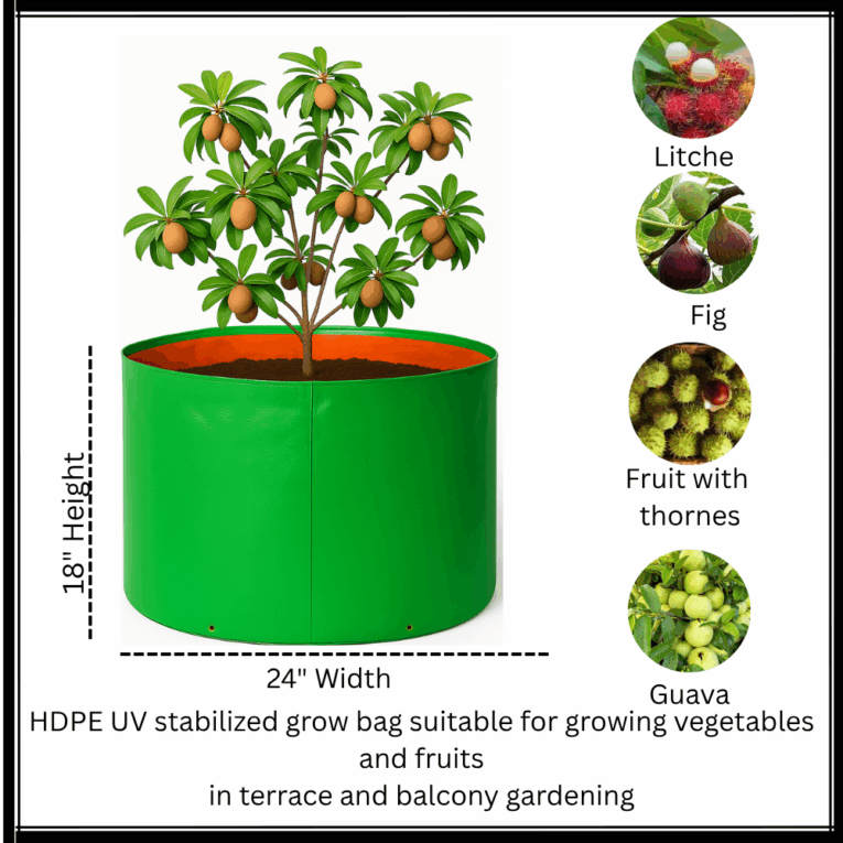 Large plant bags for urban gardening