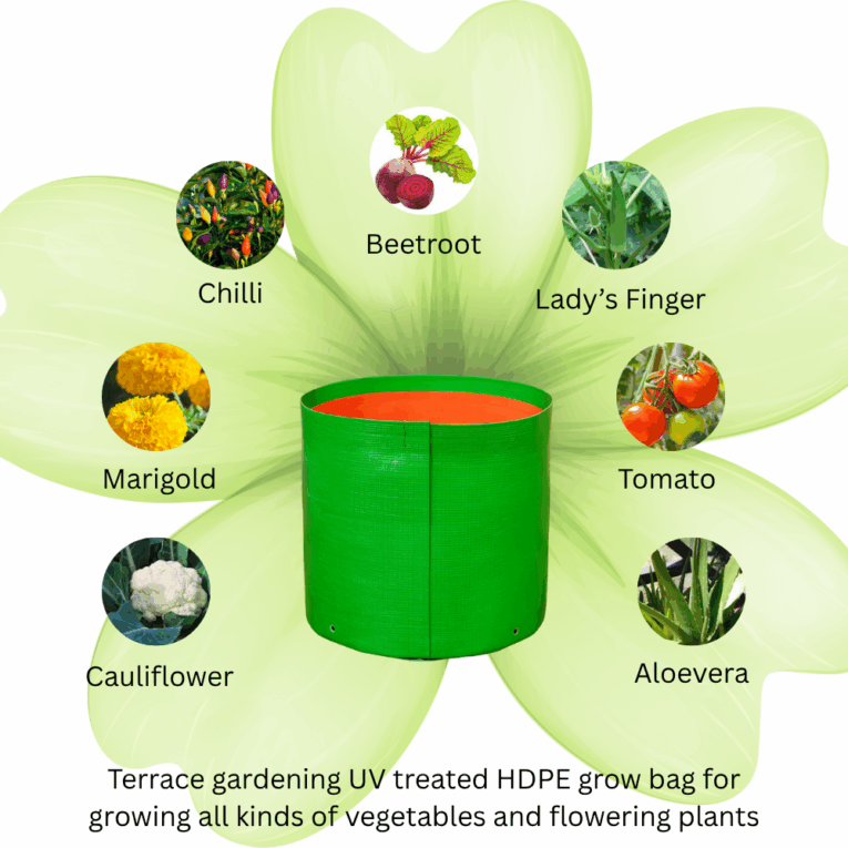 Terrace garden hdpe grow bags