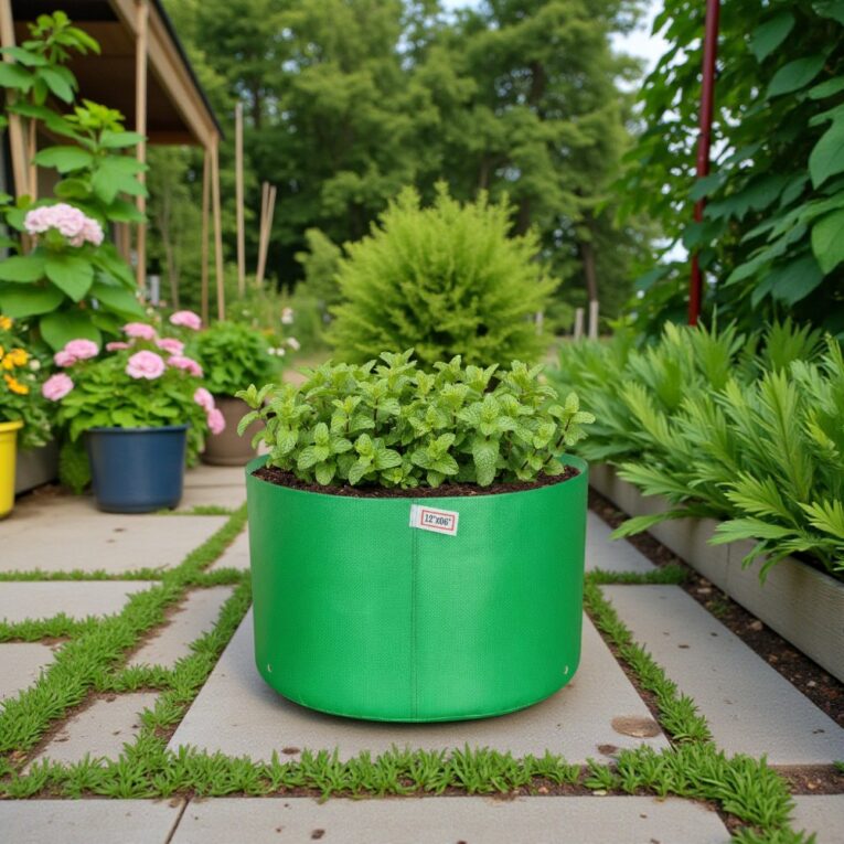 Home gardening grow bag