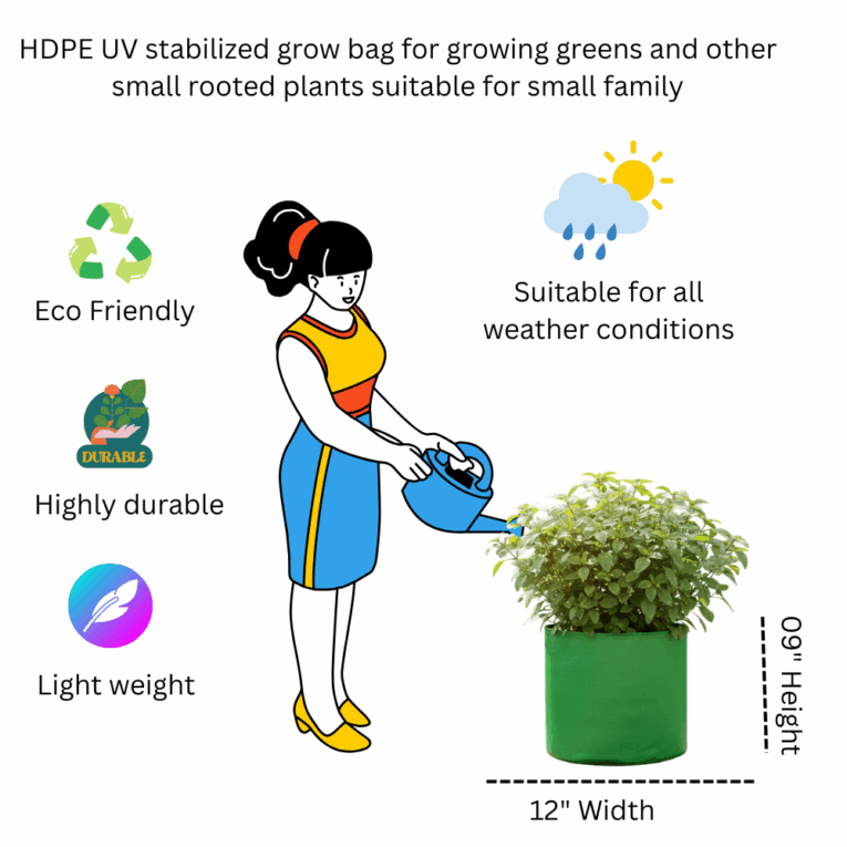 Grow bag for terrace garden