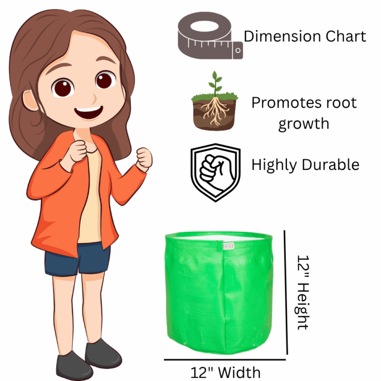 Plastic grow bags for plants
