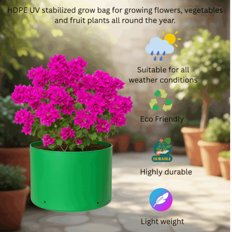 Reusable plant grow bag