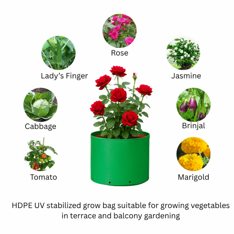 Grow bag for terrace garden