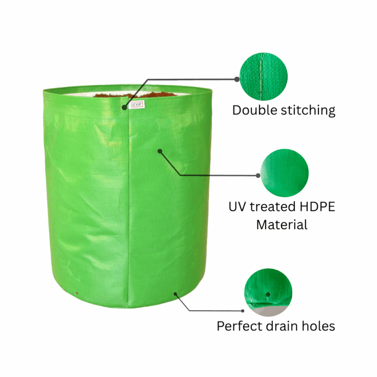 HDPE 340 GSM grow bag