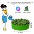 Spinach grow bags