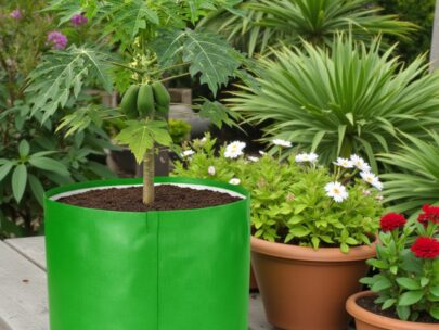 HDPE Round | Circular Grow Bag 18x15 Inch | 340GSM