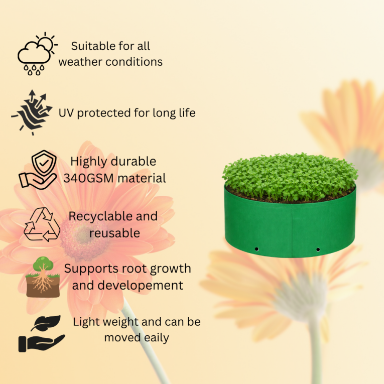 Home gardening grow bag