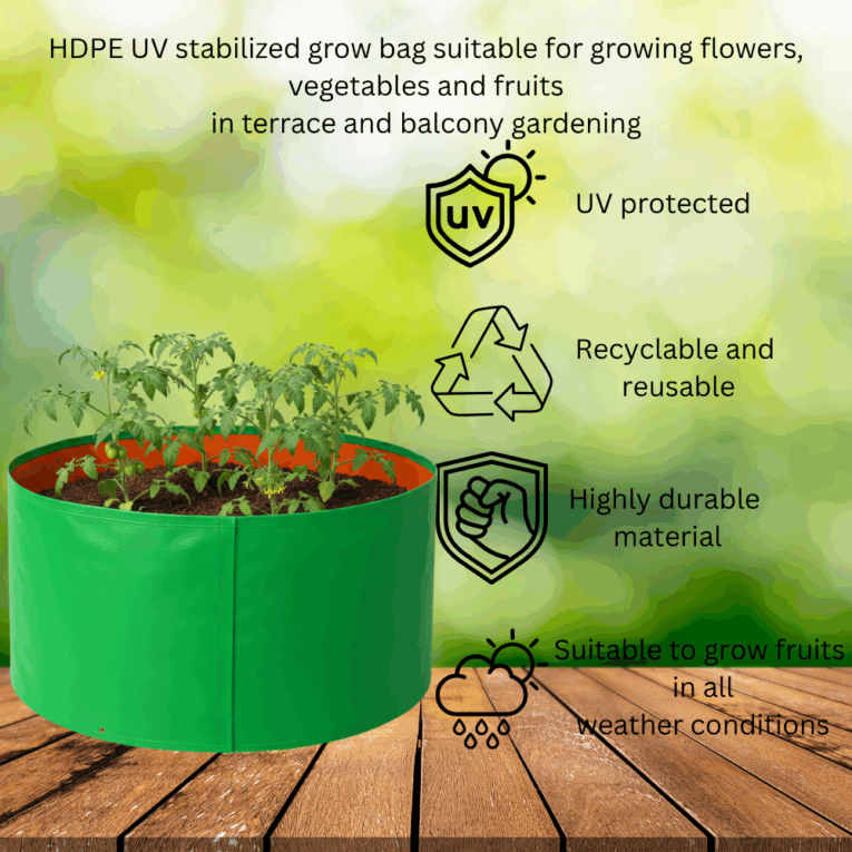 Large planter bags for gardening