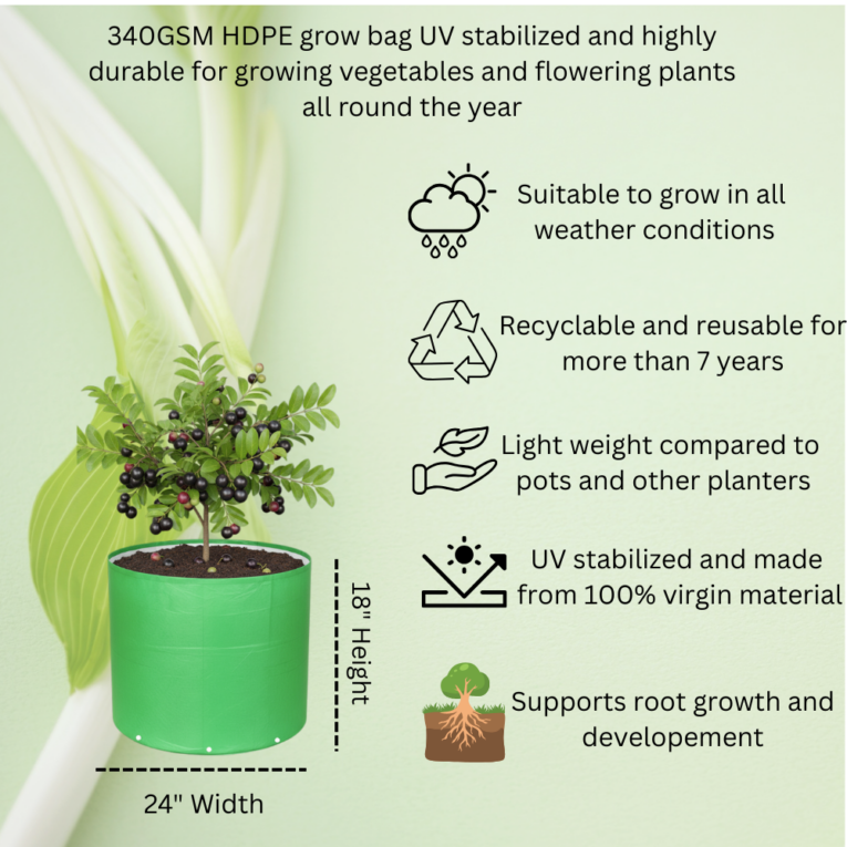 High strength grow bag