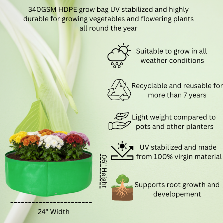 UV stabilized grow bag