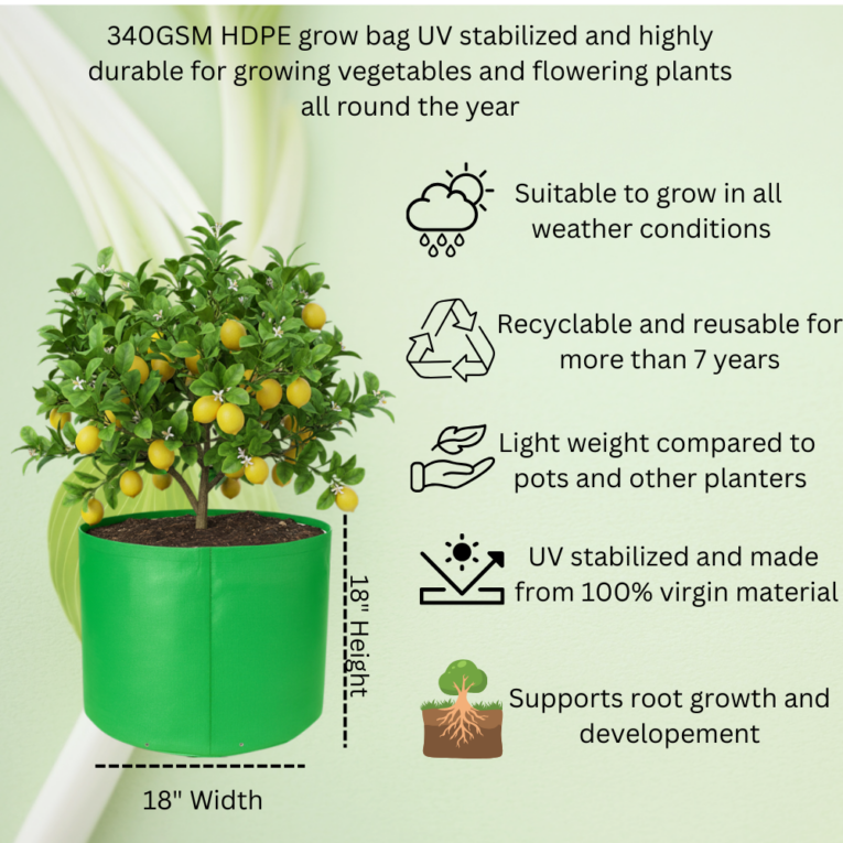 340 GSM grow bag