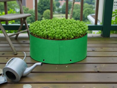 HDPE Round | Circular Grow Bag 15x06 Inch | 340GSM