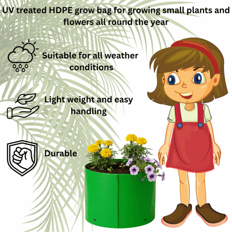 Indoor and outdoor plant grow bag