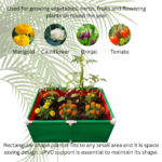 rectangular plant grow bags for terrace garden 220gsm