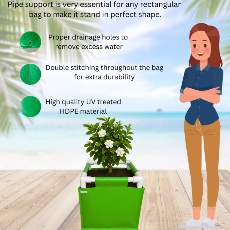 HDPE grow bags for home gardening