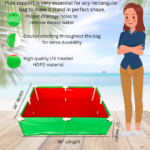 220gsm rectangular grow bags with drainage holes