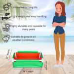 strong rectangular grow bags 220 gsm long life