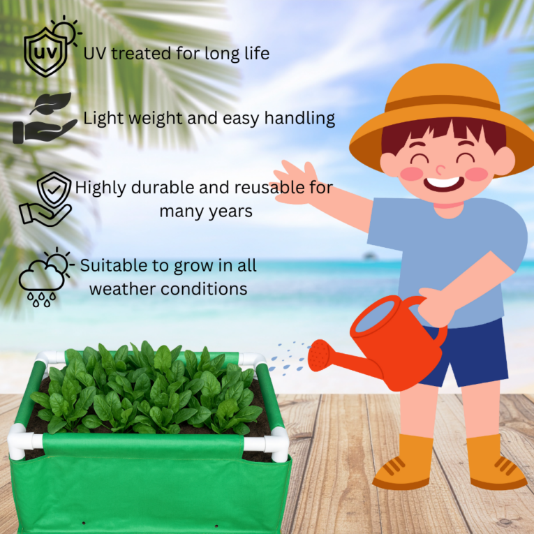 commercial grade rectangular grow bags 220 gsm