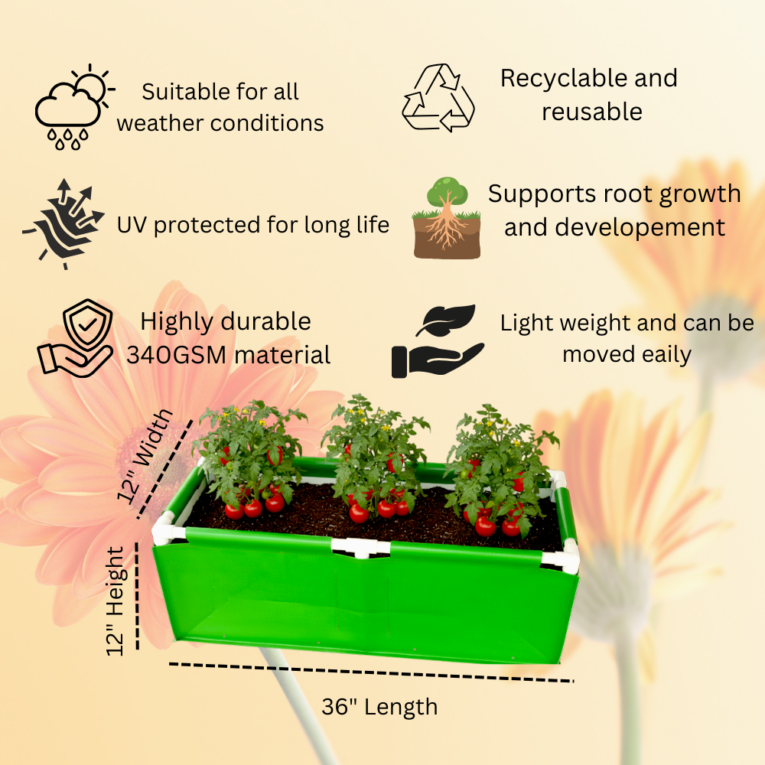 HDPE grow bags for brinjal
