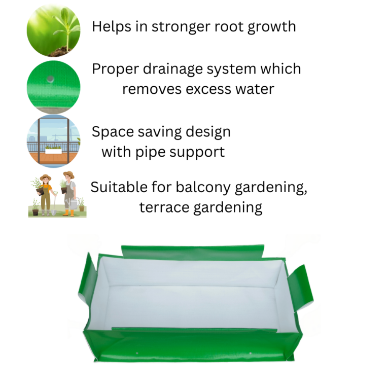 340 gsm grow bags for indoor and outdoor plants