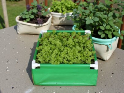 HDPE Square Grow Bag 24"x24"x06" | 220GSM