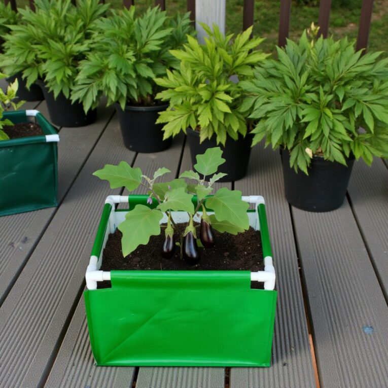 HDPE grow bags for flowering plants
