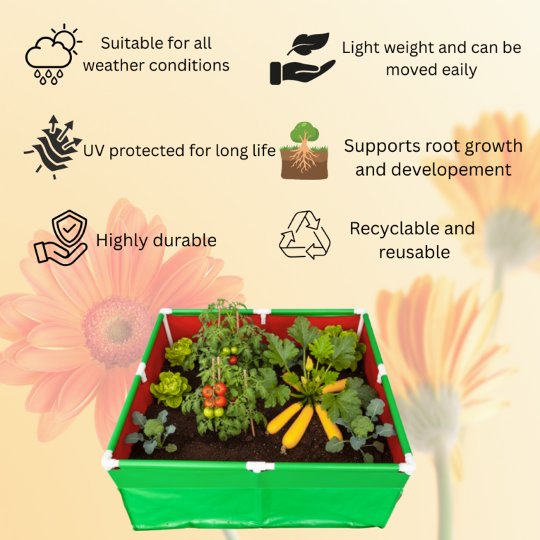 rectangular HDPE grow bags 220 gsm online India