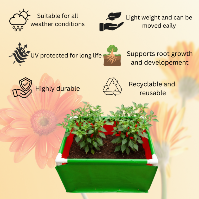 premium quality 220 gsm rectangular grow bags