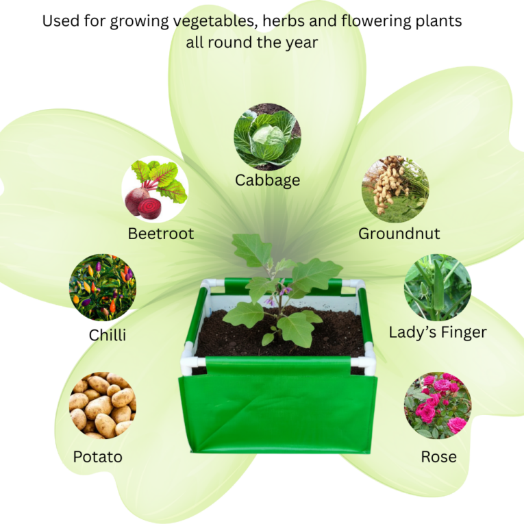 340 GSM HDPE grow bags