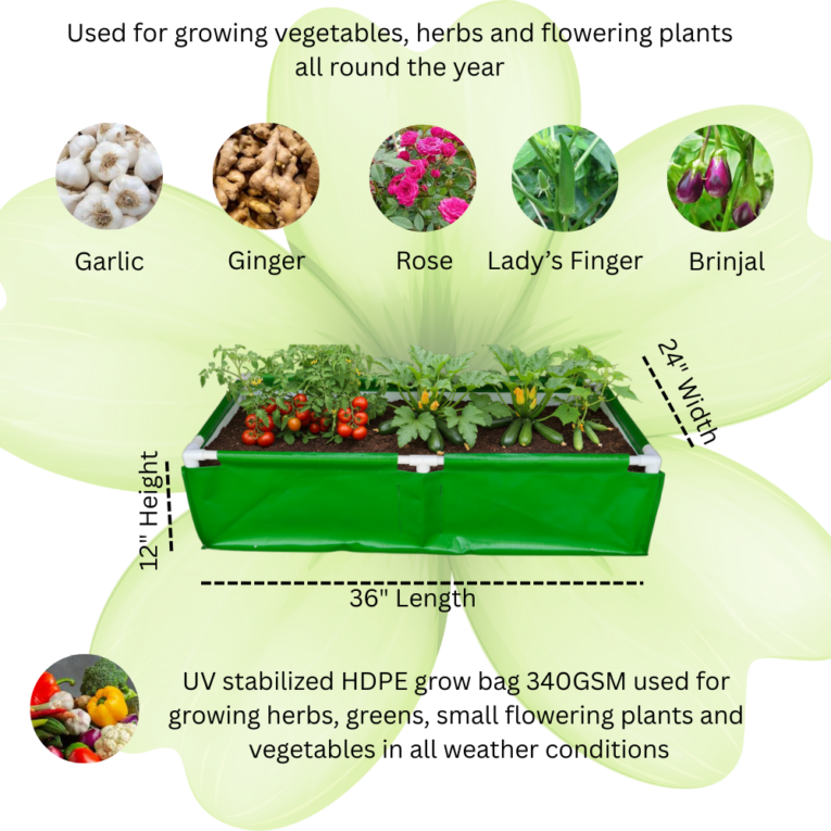 Heavy duty HDPE grow bags
