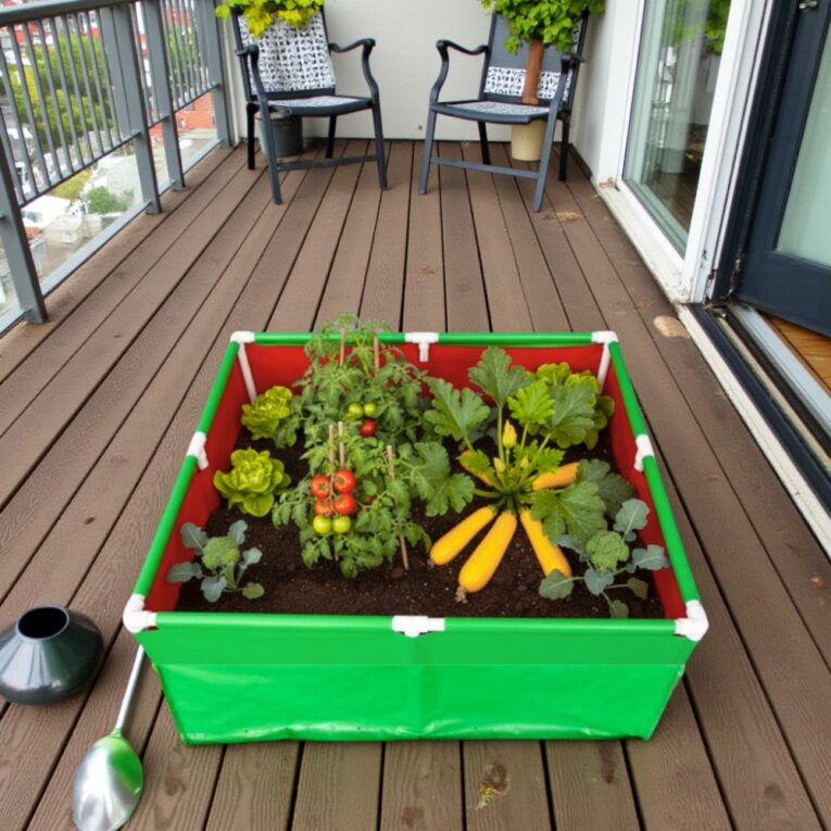 rectangular grow bags for leafy vegetables 220gsm