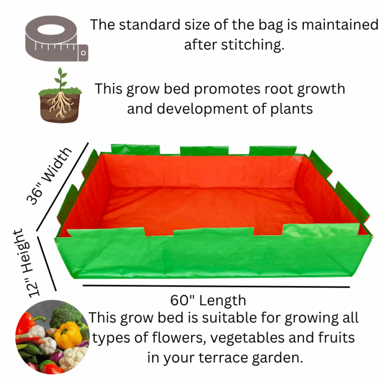UV resistant reusable grow bags for home garden