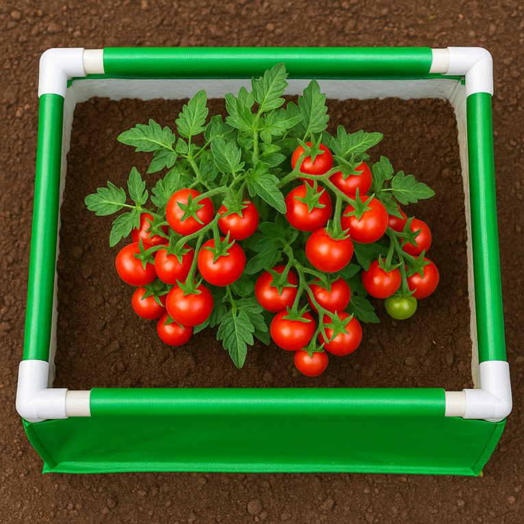 rectangular grow bag for balcony gardening