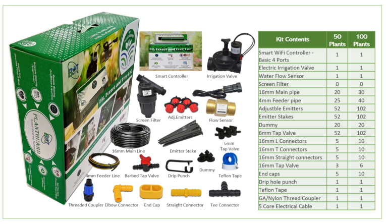 drip irrigation kit with timer for home use