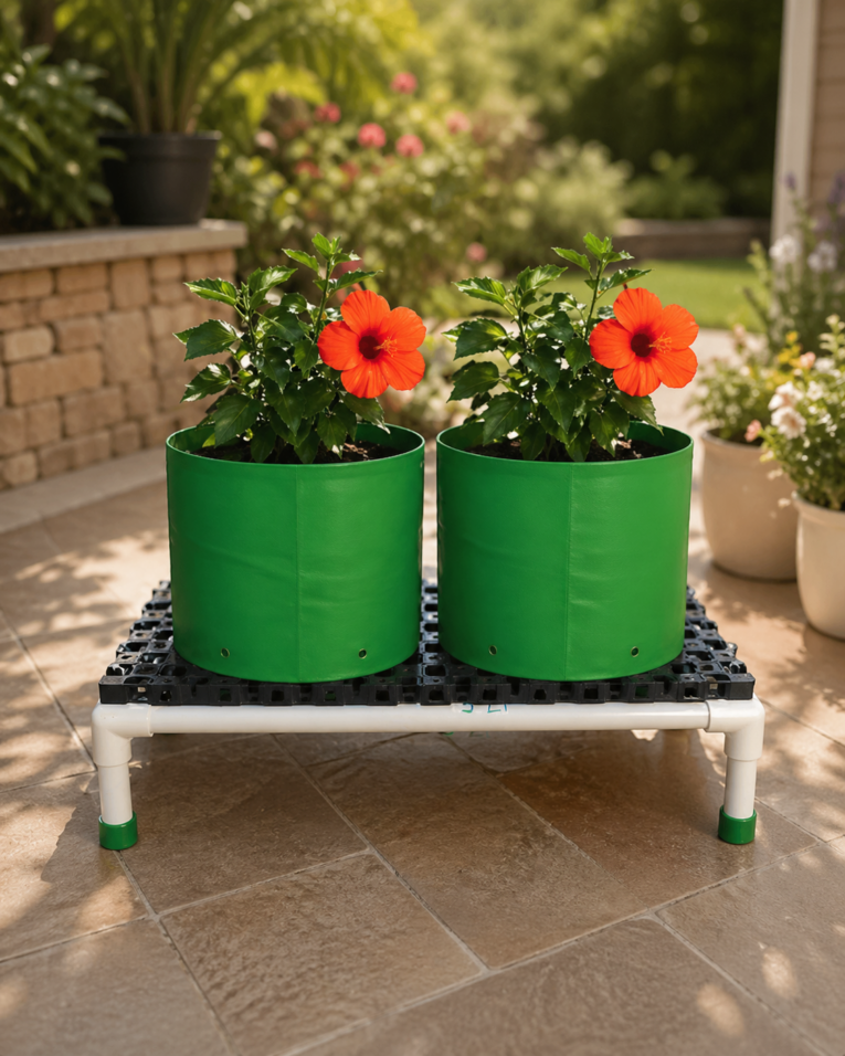 Vegetable gardening stand
