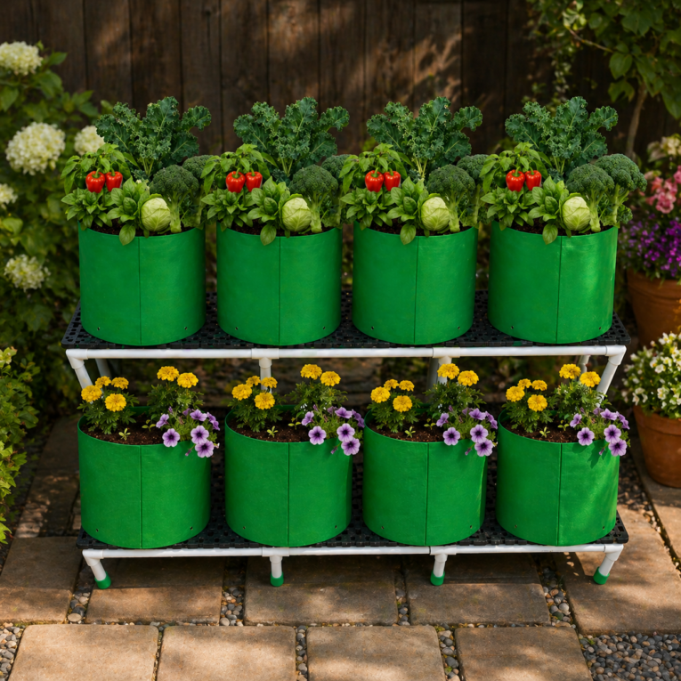 Multi-tier UPVC plant stand