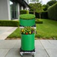 Gardening stand for grow bags