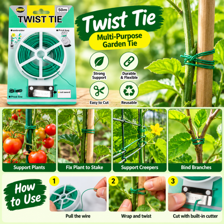Plant ties for gardening